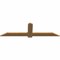 Ekena Millwork Eugene Smooth Timber Gable Bracket, Western Red Cedar, 72"W x 21"H x 1 1/2"D x 5 1/2"F, 7/12 Pitch GBW072X21X0206EUG00SWR - alternate 4